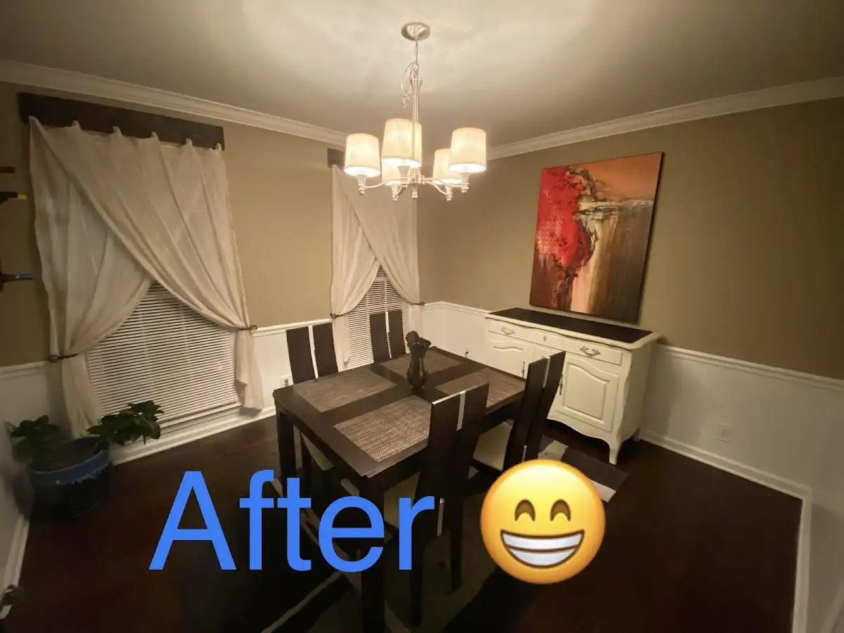 Professional dining room restoration after water damage in Bull Run